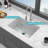Durable Kitchen Sinks In White Ceramic, Modern Deep Bowl Design For Small Kitchens