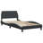 vidaXL Bed Frame Dover Black and White 100x190 cm Faux Leather-393219248-393219254