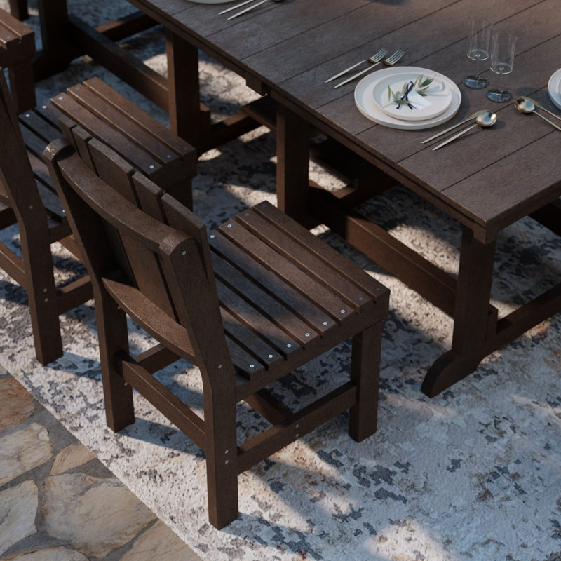Heritage Dining Set, Tudor Brown, 9-Piece