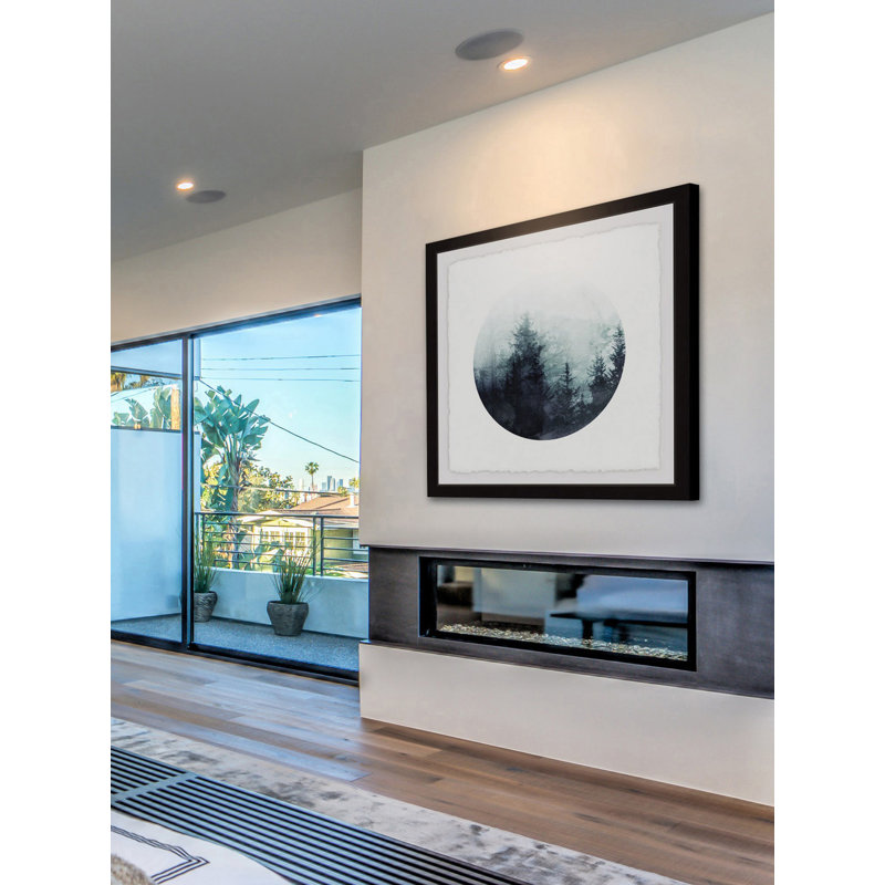 «Shadowy Woods», reproduction d'art graphique encadrée, H 18 po x l 18 po x P 1,5 po