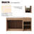36" Wall Mounted Bathroom Vanity With Resin Sink, Floating Bathroom Vanity With 3 Doors And 1 Adjustable Shelf