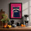 Raccoon Portrait Modern - Framed Print-689032681-689032684