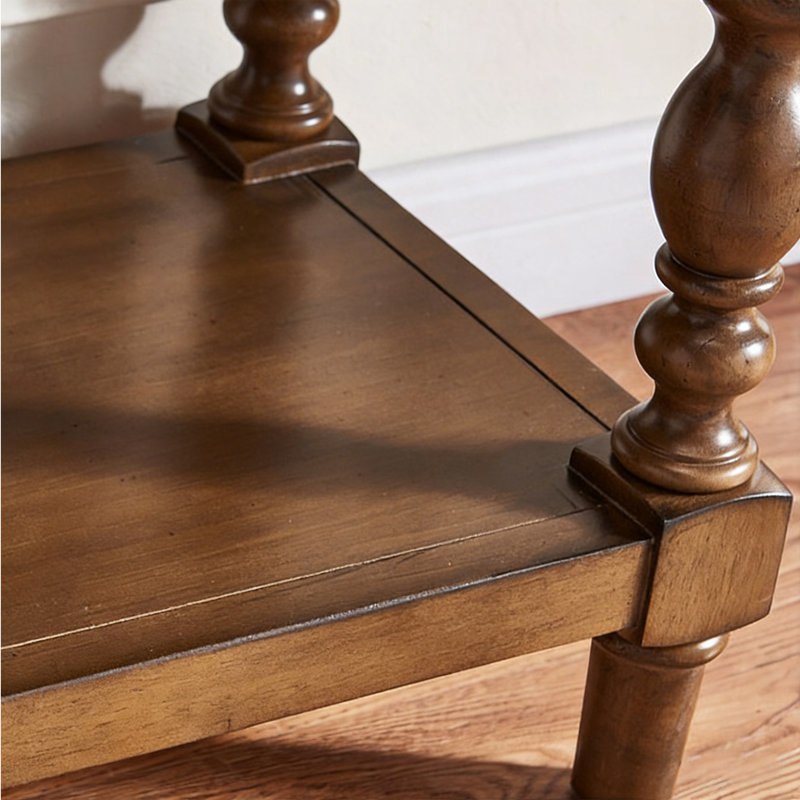Console en bois de style américain., H 37 po x l 55 po x P 14,9 po