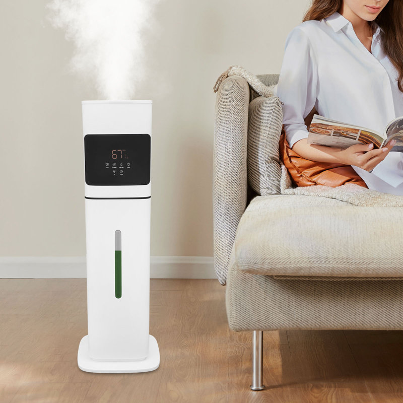 8L Ultrasonic Cool Mist Humidifier With Remote Control And LED Display, Quiet Top Fill Air Humidifier For Bedroom, Office, And Home