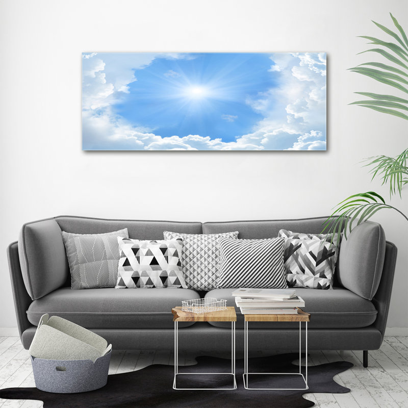 Clouds in the Sky 1 Piece Wall Art on Canvas