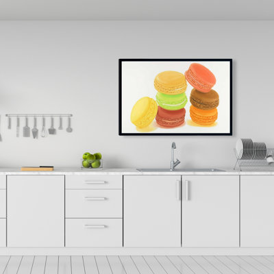 "Macarons délicieux" sur toile