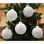 Ensemble de 24 boules de Noël élégantes à paillettes blanches pour décorations d'arbre, 3,15 po-1792485086