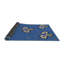 Tapis de zone bleu royal à motifs-1008007334