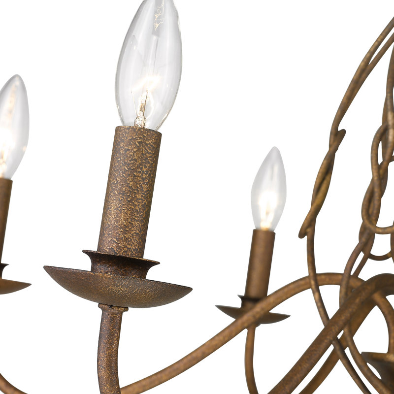 Lustre classique / traditionnel à 6 lumières de style bougie Chicopee