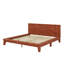 Base de lit plateforme avec tête de lit haute, support à lattes de bois, aucun sommier requis-786143448-786143451