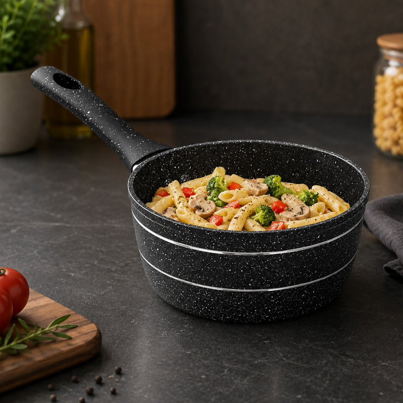 Non-Stick Aluminum Saucepan, 1.5 lt.