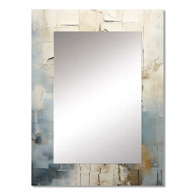 Beige Christianity Cross Of Jessus II - Christianity Wall Mirror, Traditional Decorative Mirror, Printed Metal Art