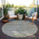 Machine Washable Indoor/Outdoor Claudian ACN1239 Pewter Rug