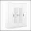 Armoire à miroir 4 portes avec tablettes-1187695189