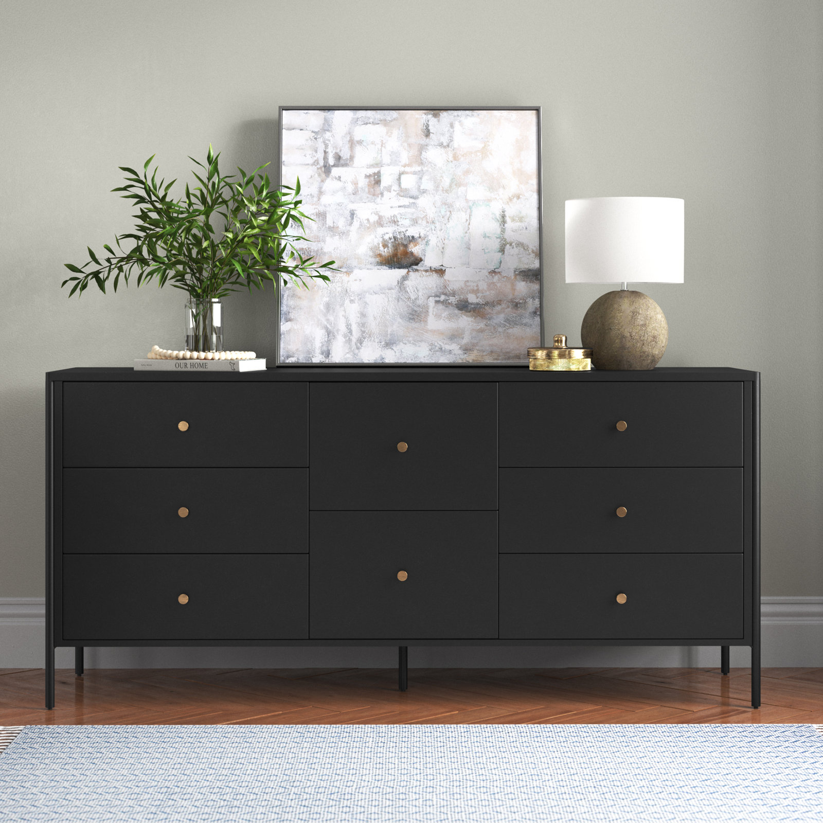 Acer 8 - Drawer Double Dresser
