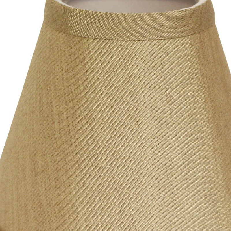 Ensemble de 6 abat-jour sans lustre, Tanné, H 4 po x l 5 po x P 5 po