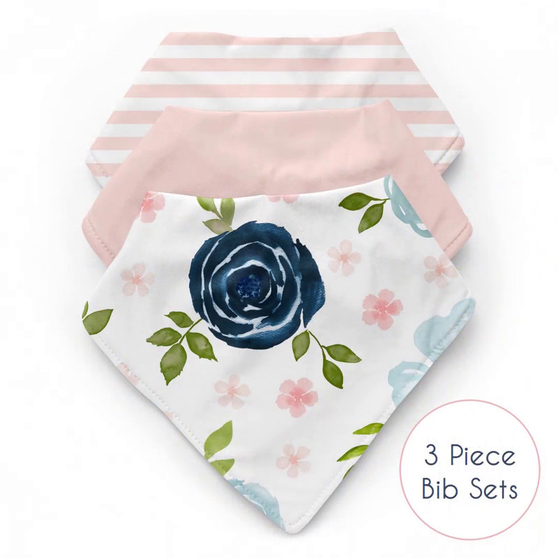 Twin Blue and Pink Microfiber Floral Comforter Set