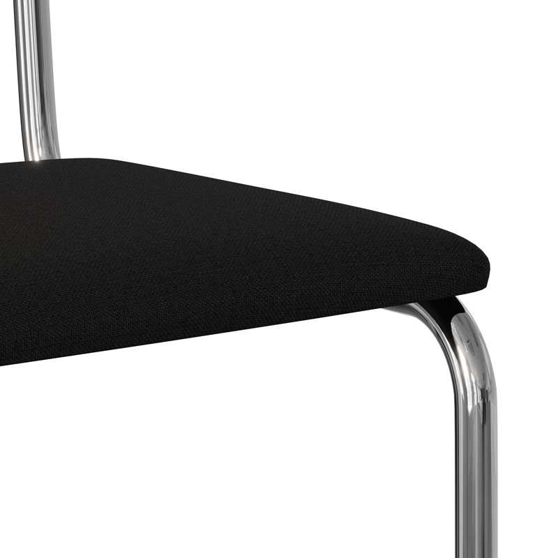 Tabouret de bar et de comptoir Walsh, Noir, Tabouret de comptoir (siège d’une hauteur de 24