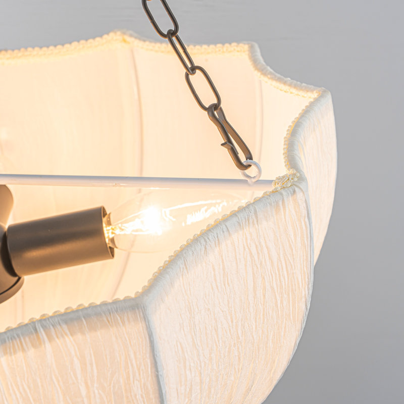 5 - Light Dimmable Bowl Chandelier, Matte Black, null