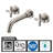 Wall Mounted 2-handle Bathroom Faucet-65462643