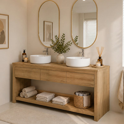 Meuble-lavabo double Farmhouse