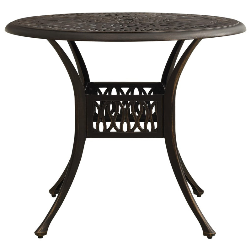 Table basse Florentine, Bronze, Noir, L 35,4 po x L 35,4 po x H 29,1 po