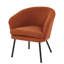 Fauteuil demi-tonneau gris en velours côtelé avec pieds en métal noir, fauteuil d'appoint capitonné Modern Channel avec rembourrage en mousse dense, fauteuil simple confortable pour le bureau de la chambre à coucher du salon-1895059294