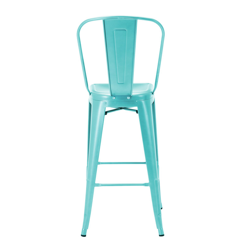 Tabouret de bar galvanisé Gainsborough, Turquoise, 30 po