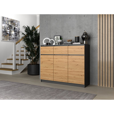 Pauletta 120cm W 3 - Drawer Chest of Drawers