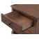 Hilma Stockbridge 21-Inch Square Wood End Table with Drawer, Traditional Cherry Stain Finish, Sturdy Pine Construction, Includes Storage Shelf and Functional Drawer for Living Room Essentials