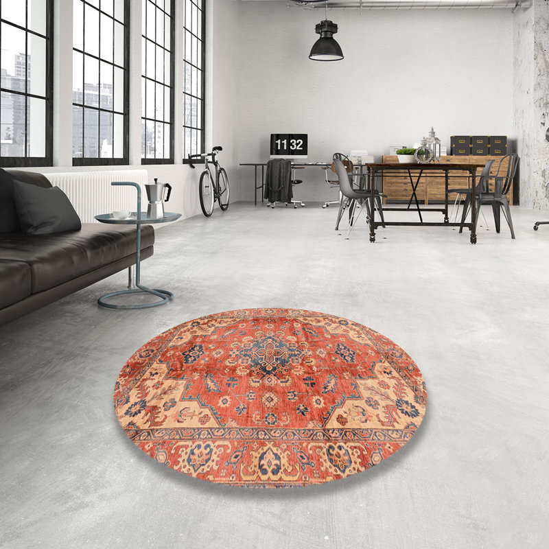 Tapis abstrait moderne 4006, Rond 8 pi