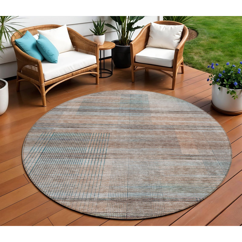 Tapis intérieur lavable rayé 8 po