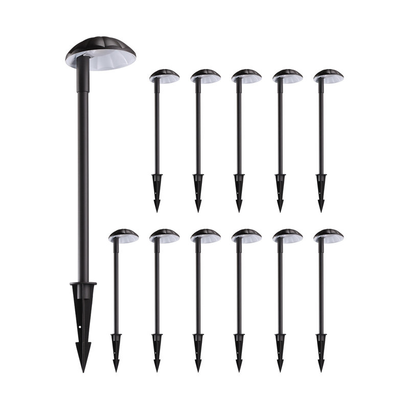 5W Low Voltage LED Landscape Path Light, 12-15V, Aluminum Integrated LED Pathway Light, 400lm, 3000K Warm White