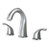 8 In. Widespread Double Handle Bathroom Faucet For 3 Holes With Pop-Up Drain And Supply Lines