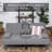Dockie 65.25'' Linen Upholstered Convertible Sofa