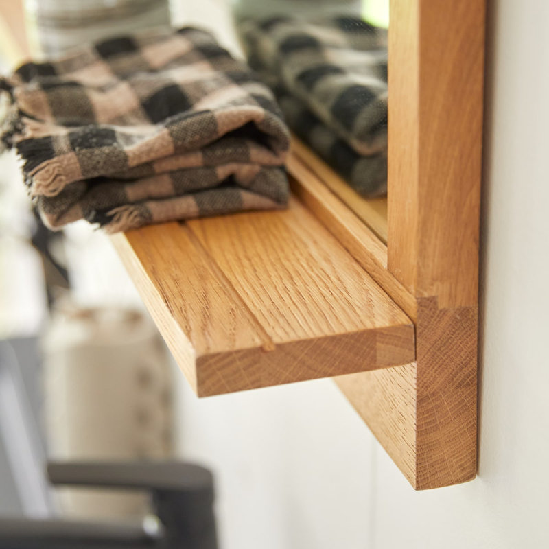 Easy Rectangle Solid Wood Mirror