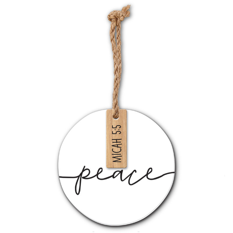 Ornement en forme de vacances de Noël Simply Peace