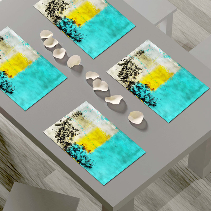 Napperon abstrait en polyester