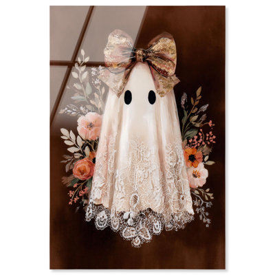 "Bowed Boo II", reproduction d'art d'Halloween par Art Remedy, prête à être suspendue, 20 x 30