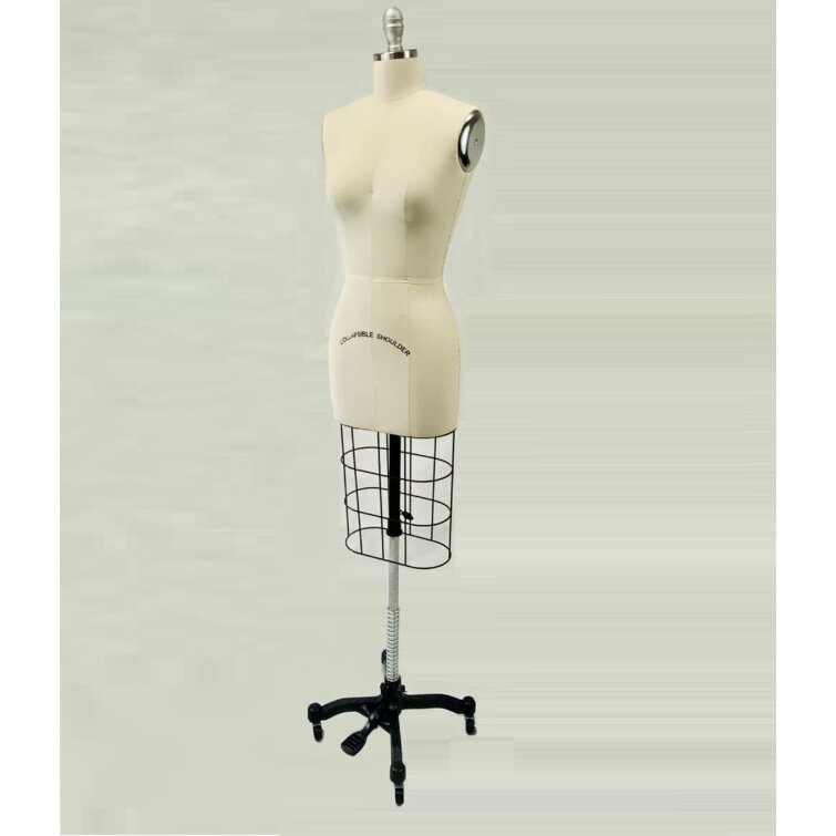 S Size New Arrival Linen Fabric Dressmaker Mannequin With Arms