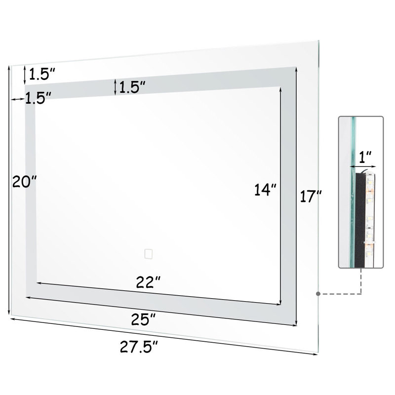 Ahti Flat Wall Mirror