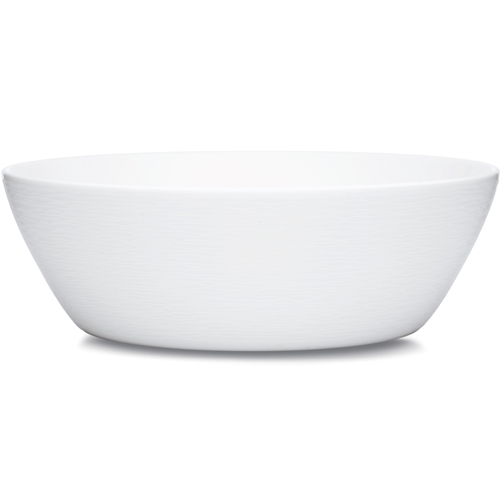 Colorscapes Swirl Porcelain Vegetable Bowl, White