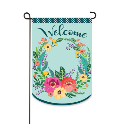 Double Sided 18'' H x 12.5'' W Burlap Garden Flag