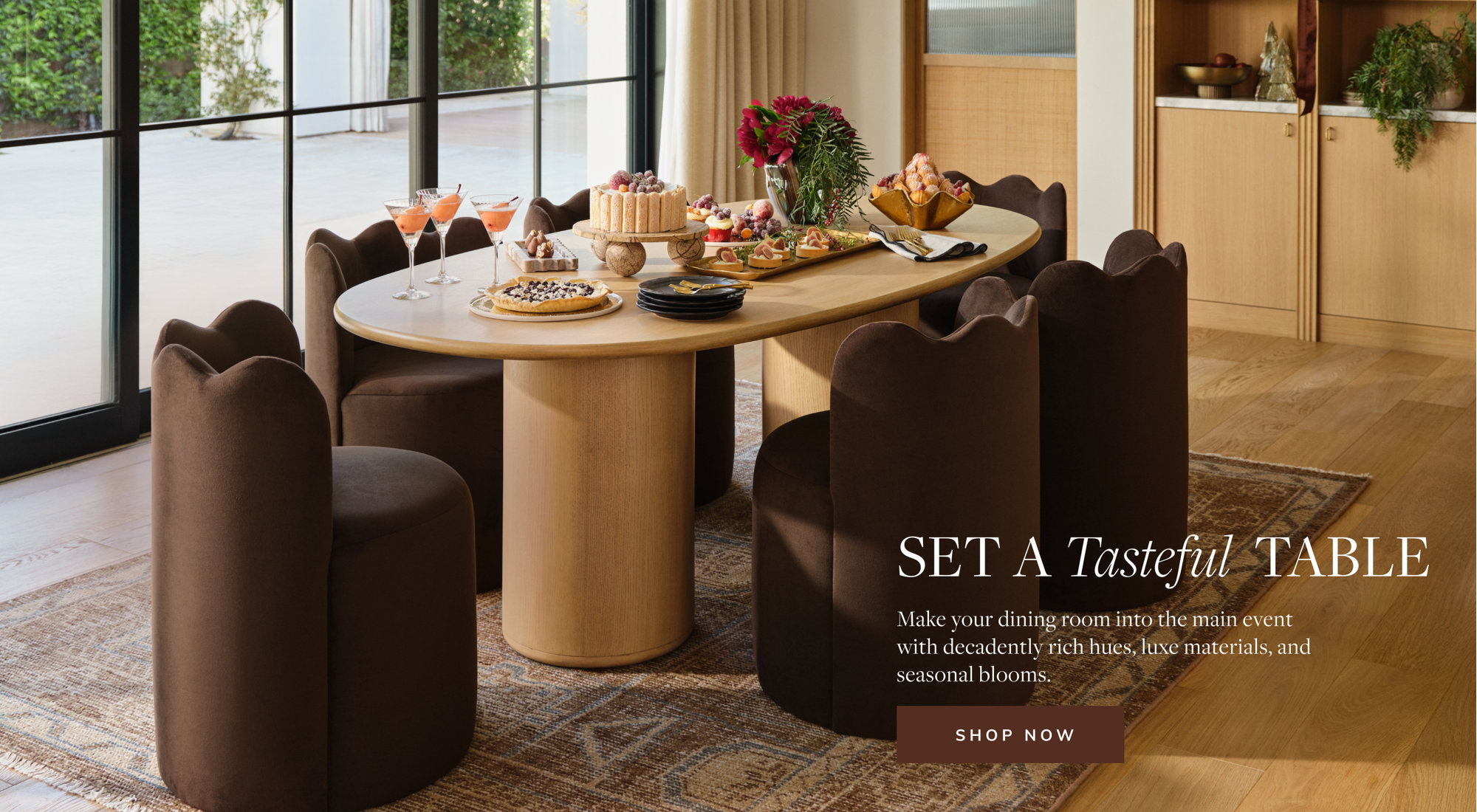 Set a tasteful table. Shop Now.