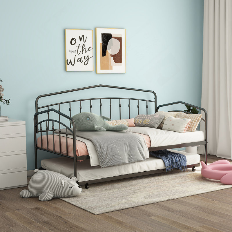 Twin Daybed, Black, Black