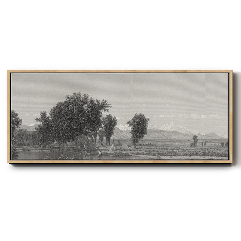 Les montagnes Rocheuses - Toile encadrée, H 12 po x l 30 po