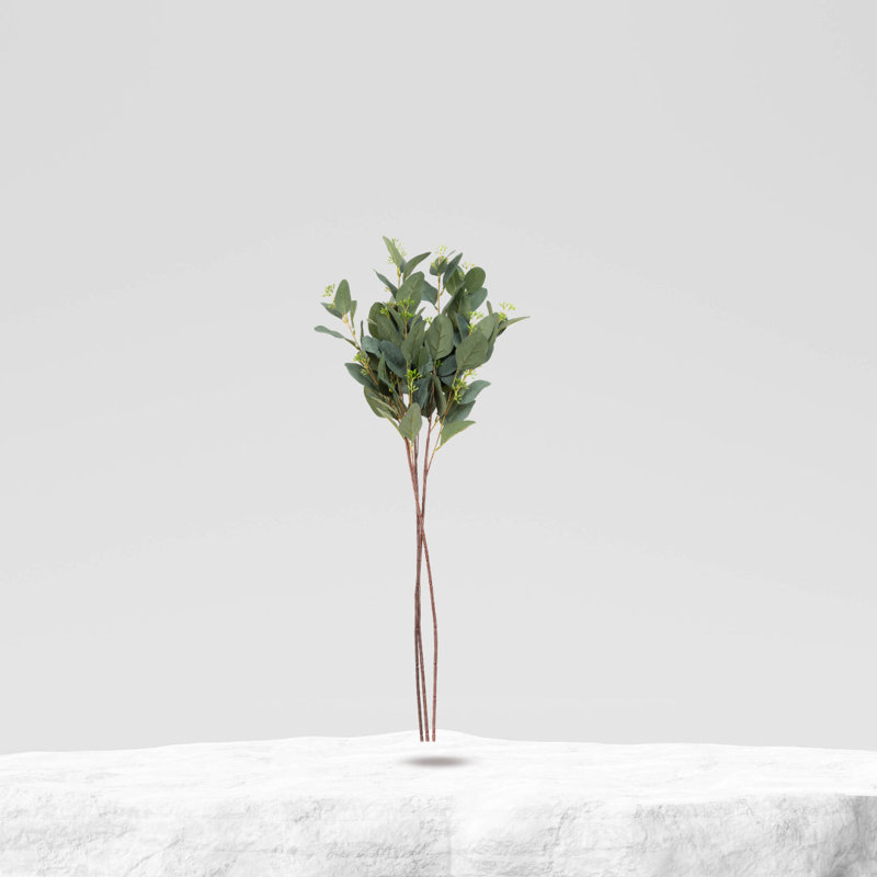 Ensemble de 3 branches d'eucalyptus artificiel