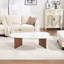 Modern Solid Wood Irregular Coffee Table, Simple Coffee Table Easy To Install For Living Room, Bedroom-259055204