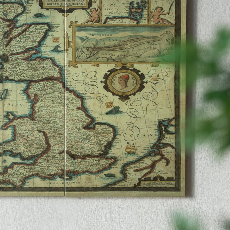 Rectangular Canvas Map Wall Art