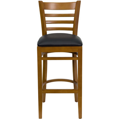Ladder Back Wooden Restaurant Barstool